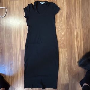 Helmut Lang cutout shoulder  dress